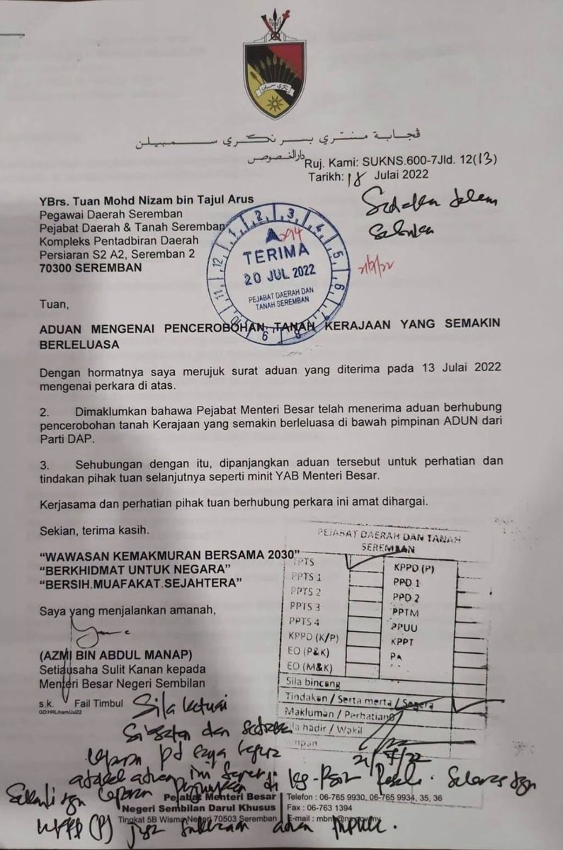 ElCapitano126's tweet photo. Bocor..
Sejak 2022 rupanya dah ada aduan mengenai Adun DAP.
MB buat apa tu??

Org N9, tgk ni.
Nak undi nnt, pandai2 la humban diaorg2 yg berkenaan.. https://t.co/FaVwNJWXha