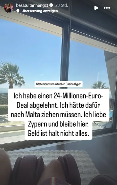 Der_Walla's tweet photo. Bass Sultan Hengzt ist ein Mann mit Werten, der sich nicht für läppische 24 Millionen von seinem überteuerten Luxusleben in Zypern trennt https://t.co/EyOyXjBOMb