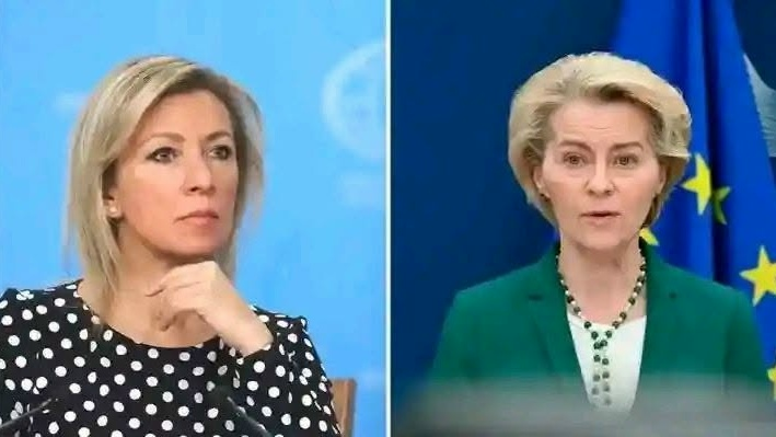 ChristinePP27's tweet photo. Moscou siffle la fin de la récréation
La  présidente de la Commission européenne, Mme von der Leyen, surnommée «  la hyène », était en visite hier à Kiev. 
La Russie a attendu la nuit  pour frapper, sachant qu’elle devait y passer la nuit.
Le lieu où  elle se trouvait avec des membres du gouvernement ukrainien aurait été  frappé. 
Elle aurait été conduite, avec certains membres du gouvernement,  dans un bunker profondément enfoui sous terre. 
Selon des sites de  blogueurs ukrainiens, la violence des frappes ainsi que les secousses et  les bruits des explosions lui auraient provoqué des vomissements et une  peur bleue.
Critiquée par les Européens pour cet acte jugé fou,  Maria Zakharova, porte-parole du ministère russe des Affaires  étrangères, a déclaré que « les vacances sont terminées à Kiev pour les  dirigeants européens ». 
Elle a ajouté : « Le cycle de défilés que l’on  observait chez les dirigeants européens à Kiev pour soumettre des idées  aux bandéristes est terminé. 
Les visites à Kiev se feront désormais à  vos risques et périls.