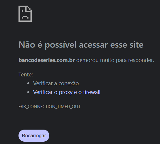 bruxelense's tweet photo. @BancodeSeries o site está normal? faz alguns dias que eu não consigo acessar https://t.co/WSzgbYFUtp