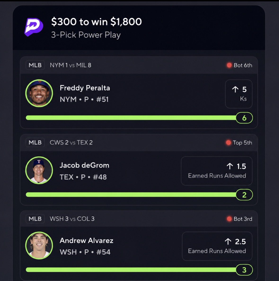 Lucas_fx11's tweet photo. CASH ITTTTTT! 🔥💰✅ $1,800 added to the purse 👜 #MLB #Prizepicks #Gambling𝕏 https://t.co/zVylkq6OnI