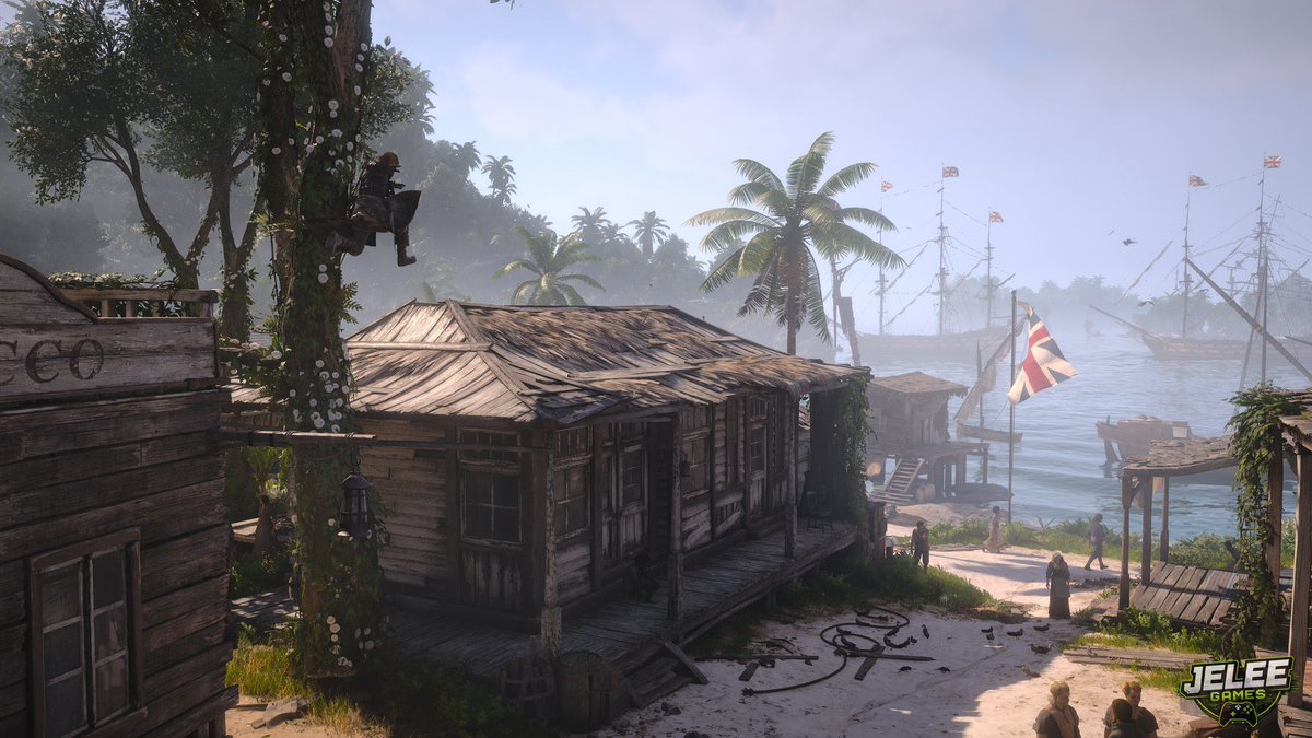 Jesse997's tweet photo. POV: The British are taking over Nassau but you still need to get the shot. 📸🏴‍☠️

#AssassinsCreed #VirtualPhotography #ThePhotoMode https://t.co/3FzEw56JTG