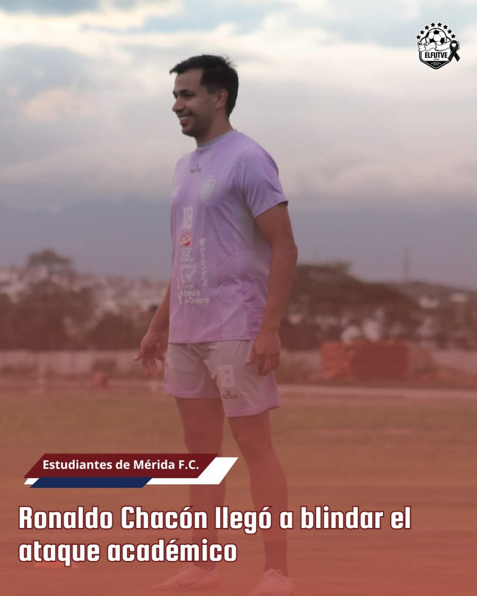 ElFutve's tweet photo. Estudiantes de Mérida oficializó la contratación Ronaldo Chacón. El artillero de 28 años de edad regresa tras cumplir una notable pasantía en el Drenica de Kosovo. En 29 compromisos, registró 7 goles y 5 asistencias.

🖊 @alvaro_sssosa_
📷 @EstudiantesMEFC https://t.co/66yL2xISFV