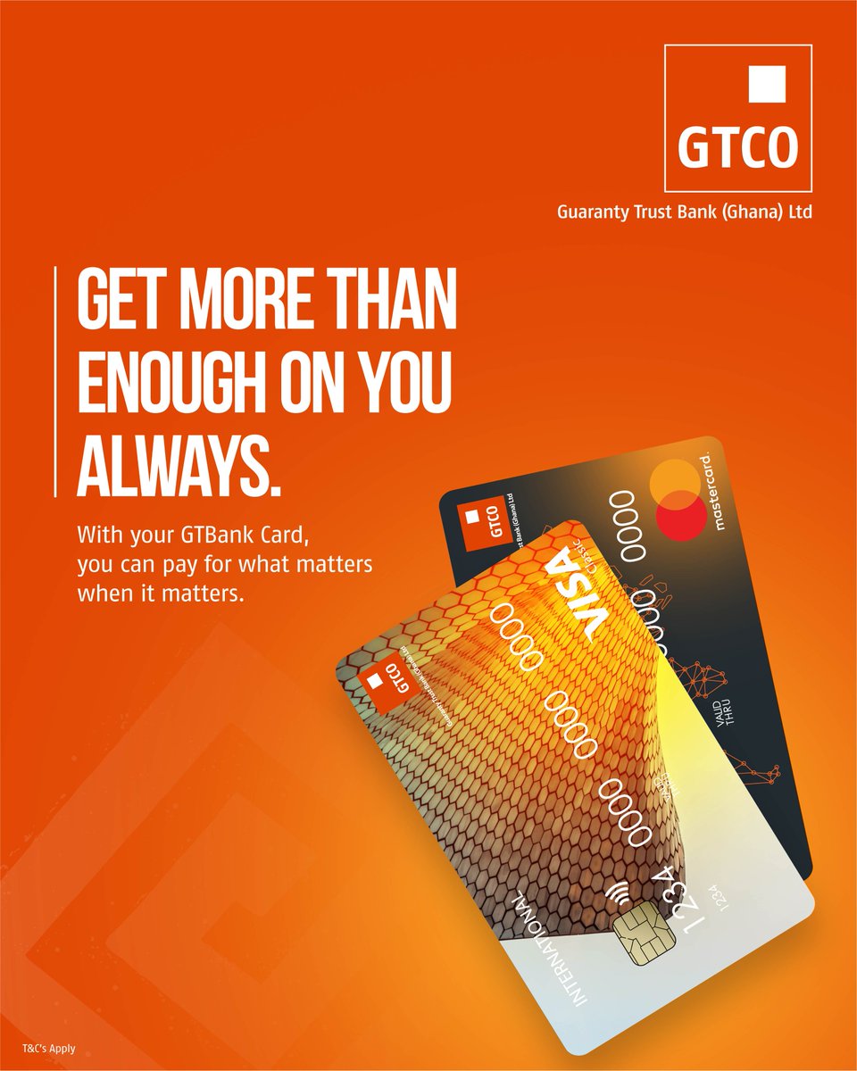 GTBankGhana's tweet photo. Travel light with your GTBank Card. Get one instantly from any of our branches or dial *737*700# to get yours delivered to you.
#GTBankgh #CreatingGreatExperiences https://t.co/ZyaeAidmck