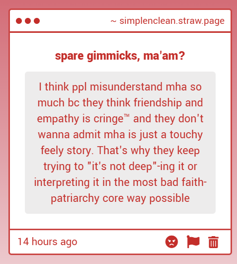 izuougi's tweet photo. facts. people were always going to be dismissive of mha because the main character isn't exactly hyper masculine and is highly emotional and empathetic. the same thing happened with steven universe. https://t.co/wYY7h9MPC7
