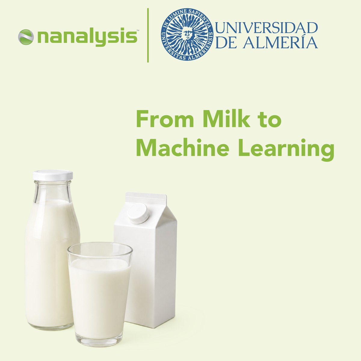 Nanalysis's tweet photo. 🥛#BenchtopNMR meets machine learning.
🇪🇸 Researchers at @ualmeria used ¹H #NMR with neural networks to quantify fat in milk. The machine learning model also distinguished lactose from lactose-free milk.
📖Read here👇:
https://t.co/ZDmozfP0J2
#NMRchat #FoodAnalysis #Nanalysis https://t.co/IoTfsighPO
