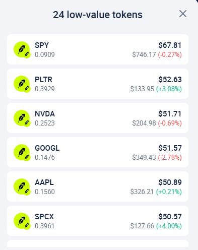 Latuche95's tweet photo. Here's what I've earned only for holding  $MEMESTOCK

Can't show further but overall i made above 500$ by just holding and claiming RWA tokens on @flapdotsh 

Perfect sender for robinhood.

(Imagine if volume goes insanely up..) https://t.co/SjF9TgRXWq