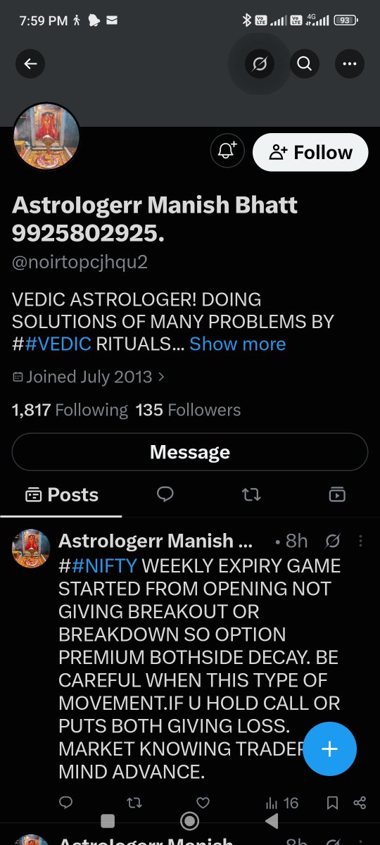 ManishB79013135's tweet photo. ##FRUDE ACCOUNT USING MY ACCOUNT PHOTO STATUS & MY POST SAME TO SAME PLEASE ##REPORT & I WILL ALSO COMPLAIN TO X & CYBER SECURITY. https://t.co/w6OhJw0yyK