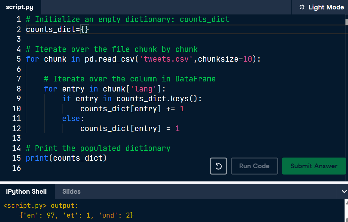 meyang27's tweet photo. #LSPPDay51
I learned about using iterators to load large files into memory. Then I processed large amounts of Twitter Data and extracted information from it. With this I wrapped up Using Iterators in PythonLand.
@lftechnology
#60DaysOfLearning2026 #LearningWithLeapfrog https://t.co/7KRNtAlNnx