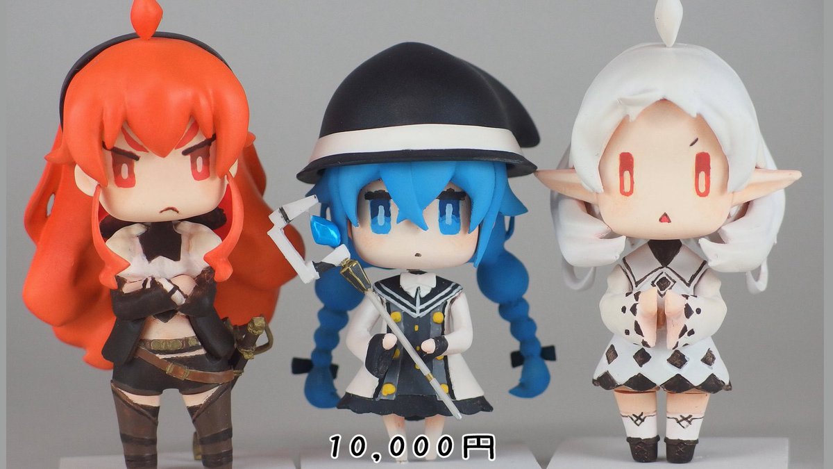 azu_re_i's tweet photo. #WF2026Sおしながき 
5-29-06 あずれい　にて

無職転生　から
1/8 エリス
1/8 ロキシー
胸像　ルーデウス
胸像　オルステッド
デフォルメのセット

オーク英雄物語　から
1/8 目

を展示・販売します。
全てFDMタイプの出力品キットです
※一部キャストレジンのパーツあり
#qholia https://t.co/wUfLY1mXPH