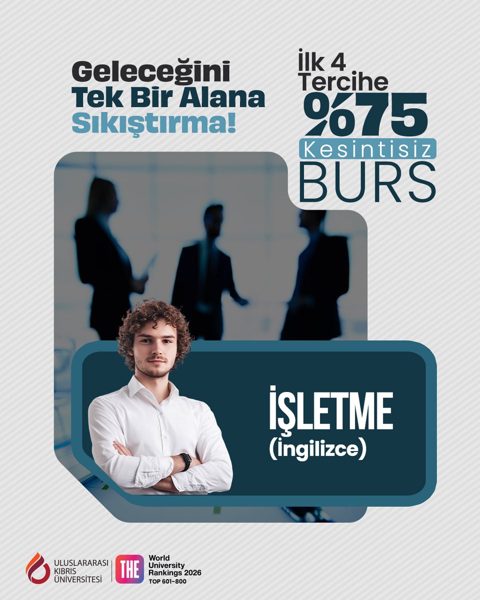 CIUOfficial's tweet photo. Geleceğin iş dünyasını ve dijital dönüşümünü şekillendirecek kariyer seni bekliyor.

Uluslararası Kıbrıs Üniversitesi'nde teknoloji, yönetim ve küresel bakış açısını bir araya getiren bölümlerle geleceğin mesleklerine bugünden hazırlan. https://t.co/t7kFIWbqiZ