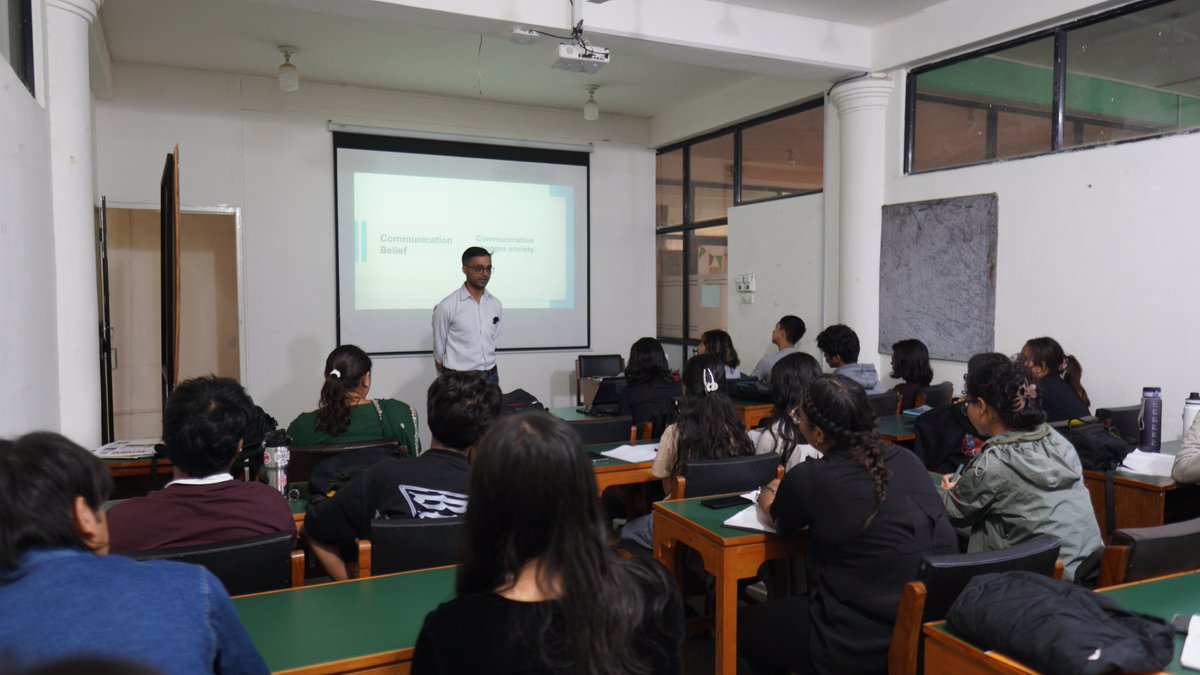 radiotvku's tweet photo. Today BMS 2nd year students were honored to have a Gueat Lecrure from Dr. Raj Kumar Baral, Assistant Professor, TU on "East and West in Conversation: A Comparative Philosophy of Communication",
#KathmanduUniversity #KUSOA #DoLMC #MEDS252 #GuestLecture #CommunicationPhilosophy https://t.co/hBkk843Imr