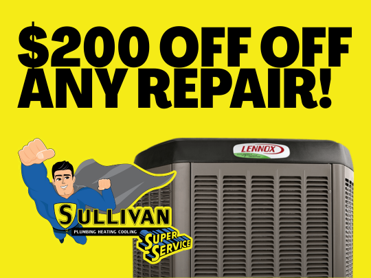 SullivanService's tweet photo. Your A/C has been working overtime in this heat. 🥵

When it starts blowing warm air, making strange noises, or struggling to keep up, call Sullivan Super Service.

For a limited time, save $200 OFF any air conditioner repair! https://t.co/EKqUwmIen5