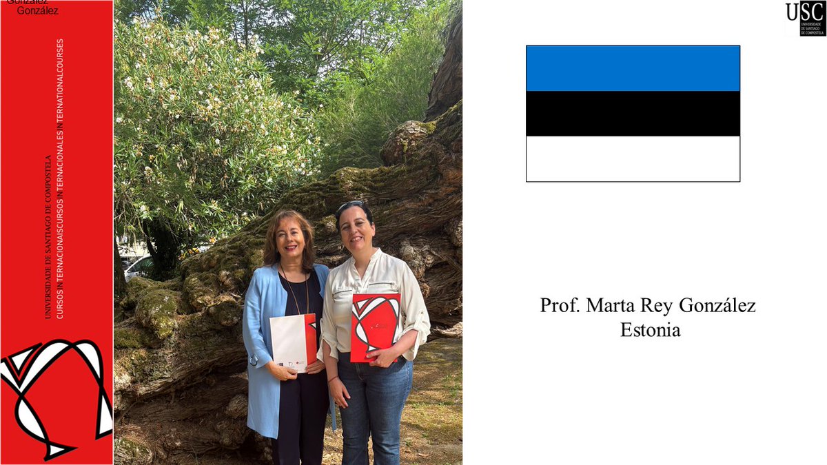 ci_usc's tweet photo. Tenemos el placer de contar en nuestro curso de #Formacióndrofesores EspañolyCamino 
Con la Prof. Marta Rey de Tallin ( Estonia)😍😍😍
@EmbEspEstonia @EmbEspNoruega #Hispafest
#ConsejeríadeeducaciónEstonia
#Ministeriodeeducacionformaciónprofesionalydeportes
#Hispafest https://t.co/mwOYhlk1s4
