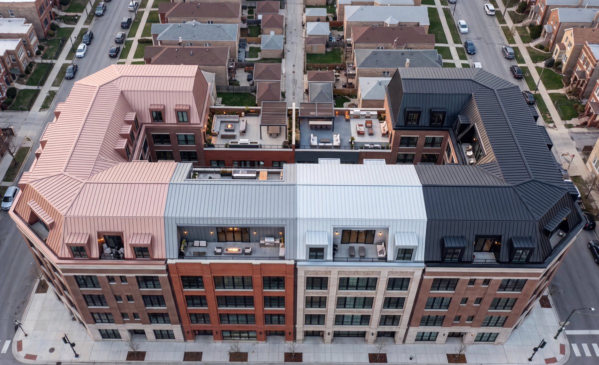 UrbanCourtyard's tweet photo. Concept for a redevelopment of a Chicago parking lot https://t.co/NyeGlB0d76