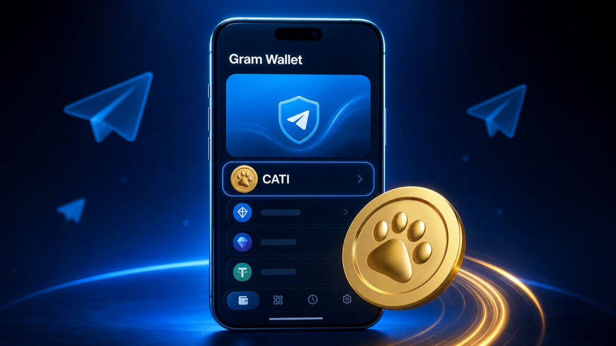 CatizenAI's tweet photo. Gram puts a wallet in every Telegram app.
Now imagine $CATI in every Gram Wallet. 🐾 https://t.co/GT3k6DEEej