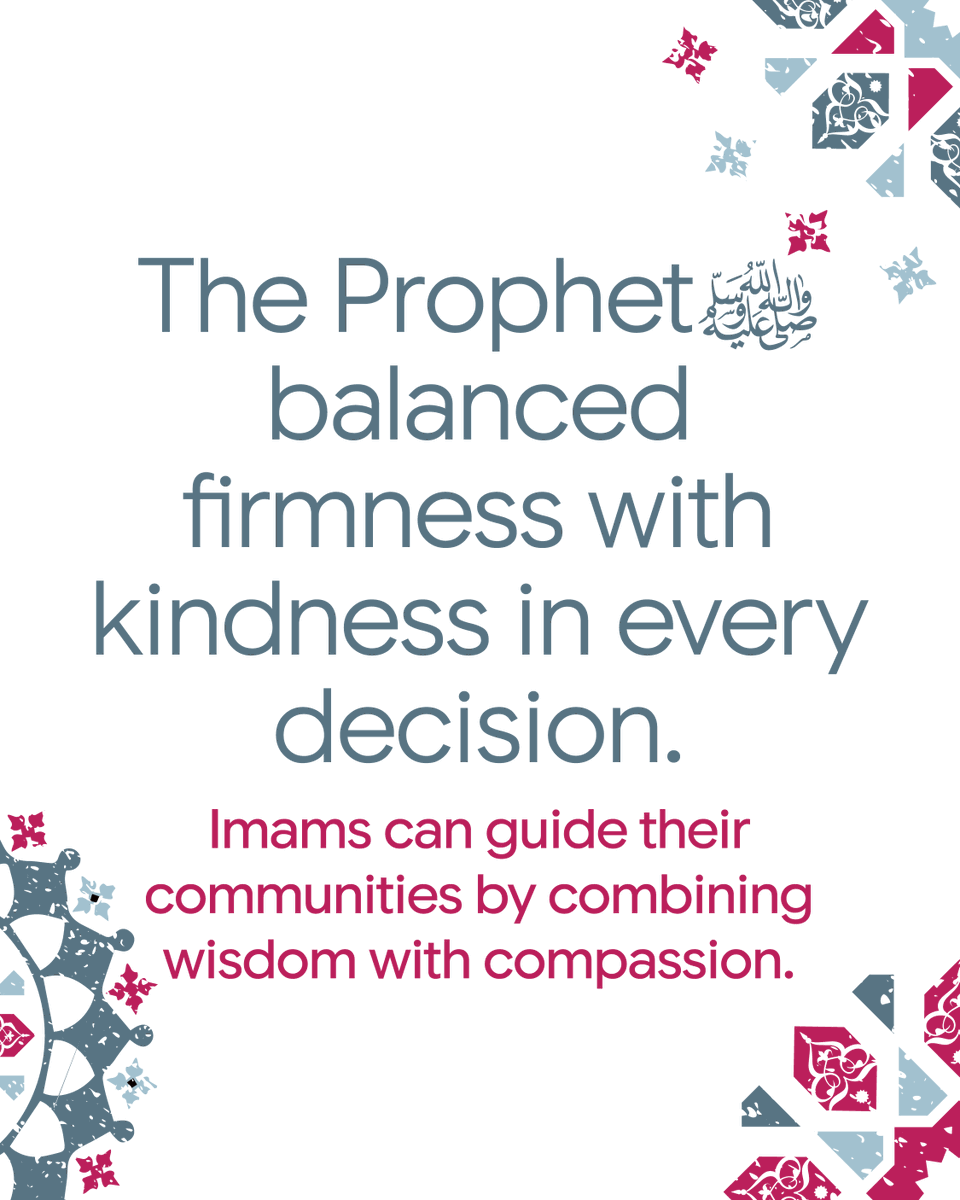 imamdevprogram's tweet photo. Think about the leader you respect the most in your life. 
It's because they listened when you needed to be heard, were firm when it mattered, and never made you feel small.

That's exactly how the Prophet ﷺ led.

 And it's exactly what IDP is developing in imams across Africa. https://t.co/ui7JPeh0oL