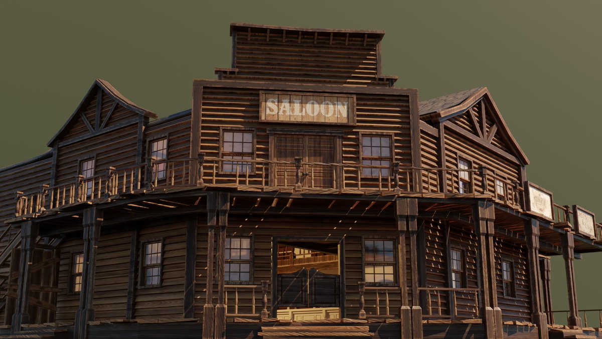 youthiff's tweet photo. Armadillo Saloon - RED DEAD REDEMPTION 2
#reddeadredemption #blender #ROBLOX #RobloxDev #3DModel #modelling https://t.co/WBNLYUiWCa