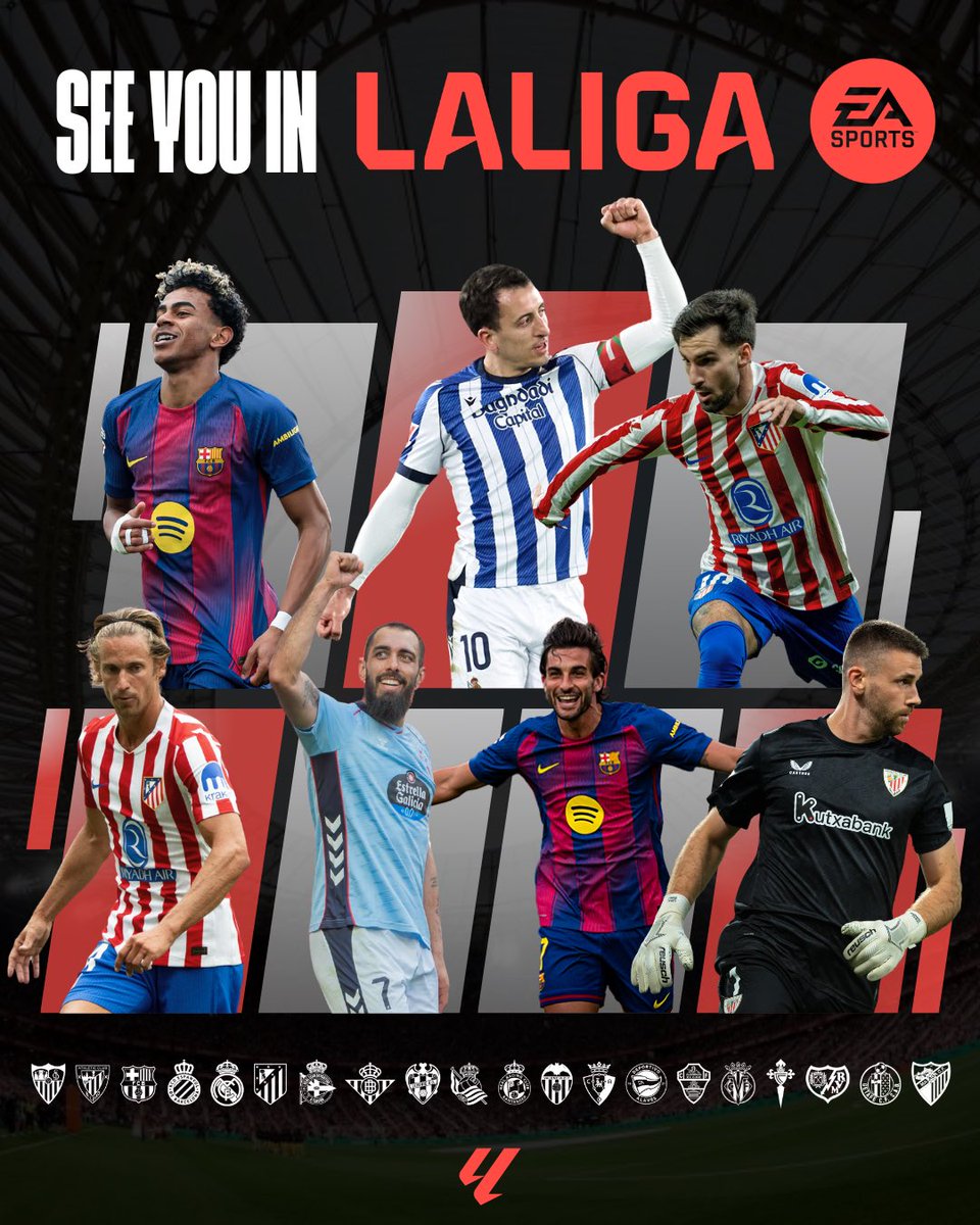 LaLigaCorp's tweet photo. 🏆⭐ We don’t have to wait until 2030 to see many of the world champions again: they'll be back in LALIGA in August.

Less than a month to go. 😉🔜 https://t.co/4wXMlCbbjJ