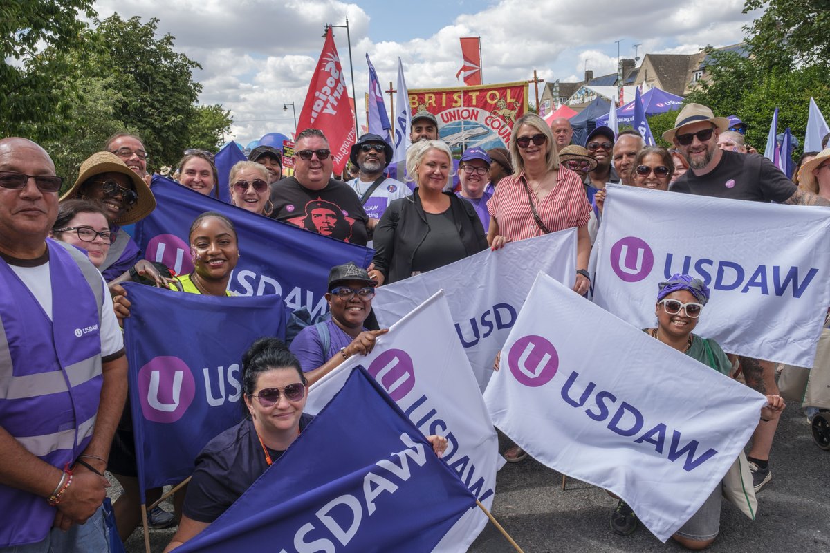 UsdawUnion's tweet photo. We joined thousands of people at the Tolpuddle Martyrs’ Festival last weekend to commemorate the martyrs and celebrate the birth of trade unionism ✊

Thank you to everyone who marched with us - unity is strength 👏 https://t.co/oTBBkhyj5G