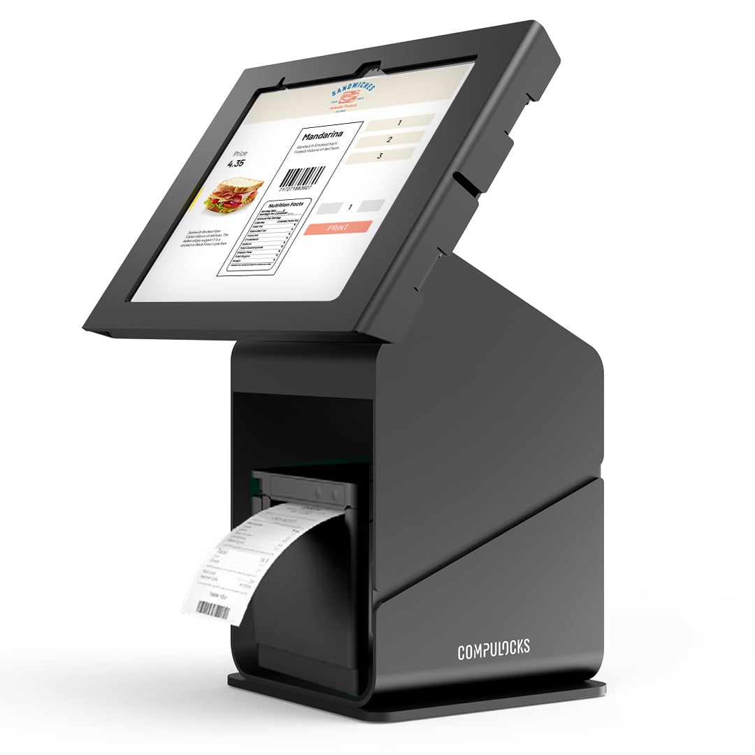 Maclocks's tweet photo. 📦 When you're printing hundreds of labels a day, your workstation matters.

Keep your tablet and label printer together in one secure station with our Tablet Printer Kiosk. A clean, organized setup for food packaging, meal prep, bakeries, and more.

#FoodLabeling #maclocks https://t.co/x0WQvAJSi7