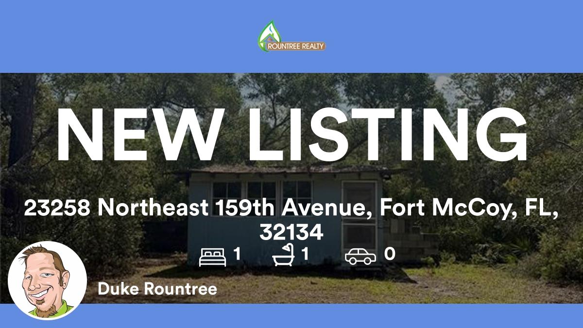 RountreeRealty's tweet photo. 🛌 1 🛀 1
📍 23258 Northeast 159th Avenue, Fort McCoy, FL, 32134

My latest listing on RateMyAgent.

https://t.co/aVrFaYiZka

...
#ratemyagent #realestate #ROUNTREE_REALTY_CORP https://t.co/xT6fp4HQxx