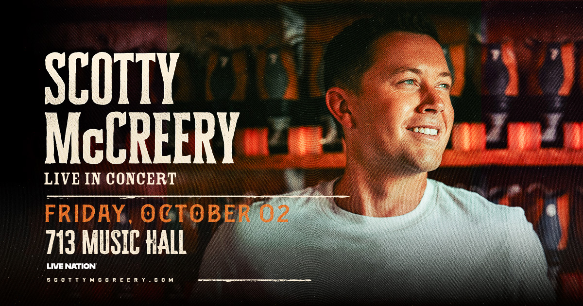 713musichall's tweet photo. JUST ANNOUNCED! ☀ @scottymccreery is coming to 713 Music Hall on Friday, October 2!

🎟️ On Sale | Friday, July 24 at 10AM
👉 https://t.co/hggwSNd0V8 https://t.co/wcT1mYGXIJ