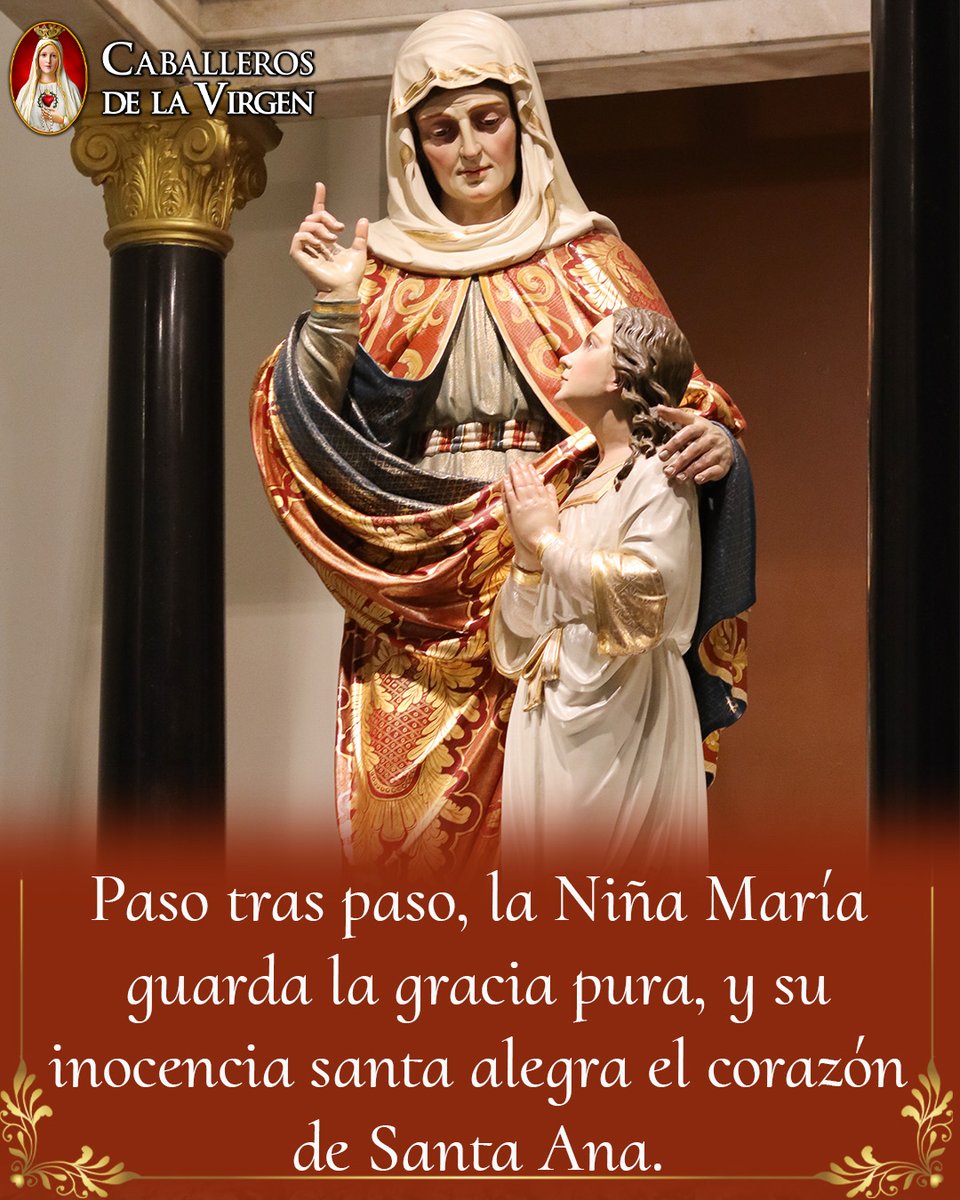 Cab_Virgen's tweet photo. Santa Ana, enséñanos a formar corazones que amen a Dios desde la infancia. Que, siguiendo el ejemplo de la Niña María, vivamos con pureza, humildad y fidelidad. Amén. https://t.co/1yGAS2mWx9