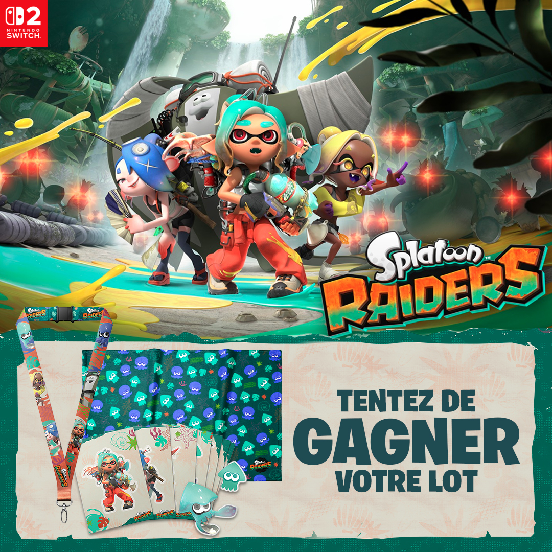 Micromania_Fr's tweet photo. C'est la semaine de sortie de Splatoon Raiders 🔥 En attendant jeudi, on vous propose de remporter un magnifique lot de goodies ! Pour participer ⤵️

🐙 Like⁣⁣⁣, RT &amp; Follow @Micromania_Fr
🐙 Mentionne en réponse un ami avec #MicromaniaSplatoon

Tirage au sort dans 7 jours 🍀 https://t.co/dwdtRUEKNh