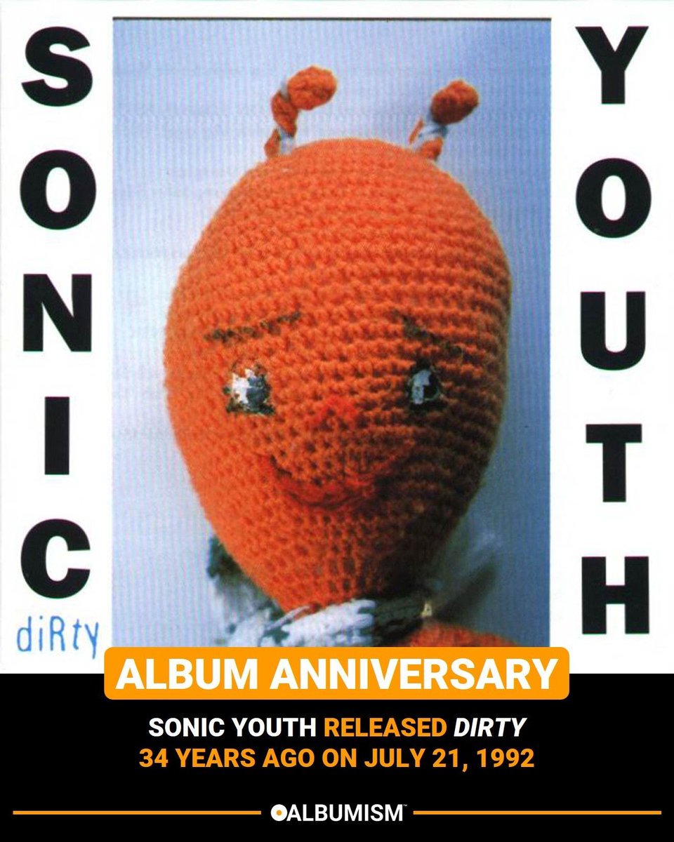 Sonic Youth released 'Dirty' 34 years ago on July 21, 1992