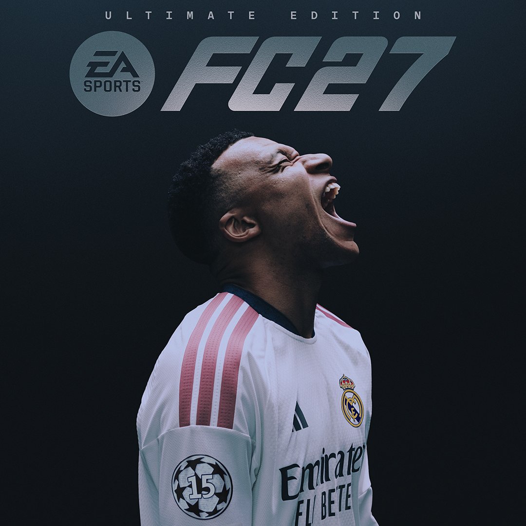 sergi_fut's tweet photo. 🚨💣 PORTADA OFICIAL DE LA ULTIMATE EDITION DE #FC27 ✅️

🎥 Tráiler el Jueves 23

🤔 ¿Opiniones? https://t.co/ho7uHpOzxV