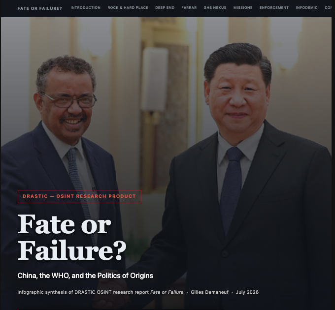 gdemaneuf's tweet photo. 1/18 NEW REPORT: How WHO's COVID-19 origins inquiry was captured.

👉 'Fate or Failure? China, the WHO, and the Politics of Origins'

Chinese access control, Western narrative management, Biodefense apparatus, Conflicted scientists..

https://t.co/Xfis4EFLSr https://t.co/9YKTEJBYtr