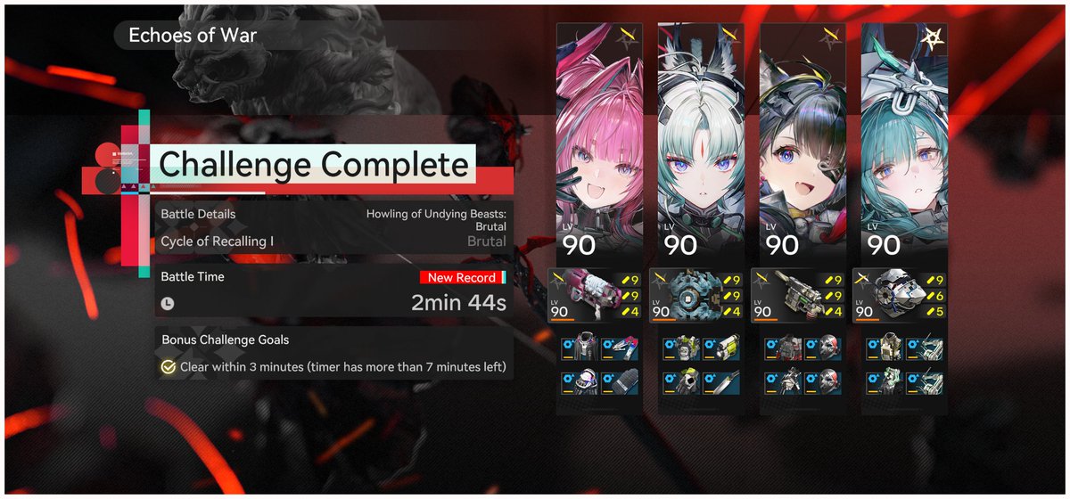 _sangriaa's tweet photo. Tried arcane and she shaved off a full min from my clear time 🫪 this is just with the free gear they gave us from her combat demo since I still don't have the new gear lol https://t.co/qS0nUGhqSX