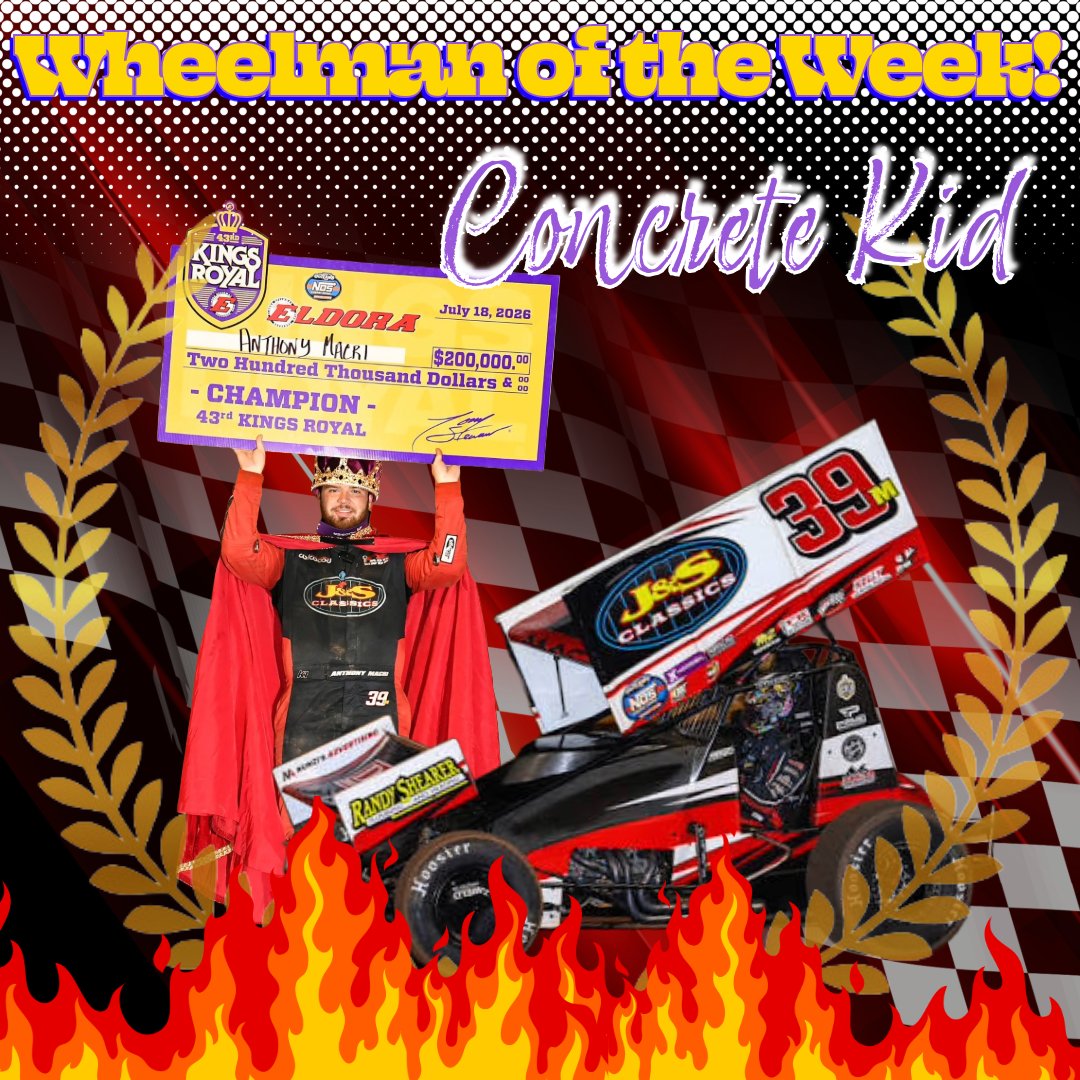 3StonesPitCrew's tweet photo. Back 2 Back KING! @AnthonyMacri7 goes back to back at the King's Royal!
Enough said, @macrianthony39 is your 23rd Wheelman of the Week in '26!
#racing #raceday #racecar #racefans #winner #speed #tuesdaytracktalk #wheelmanoftheweek https://t.co/9B6jL9Yjij