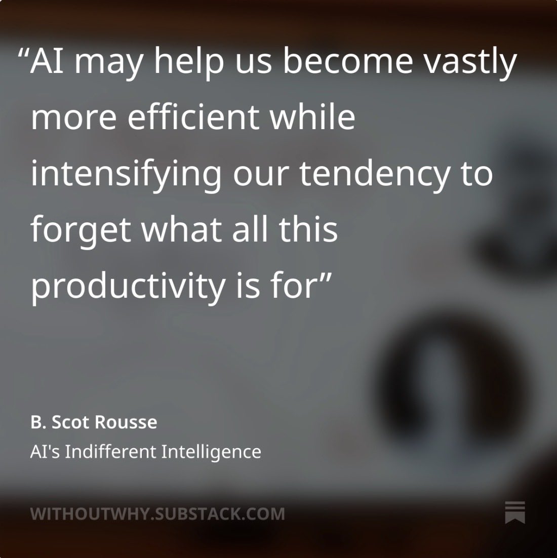 bscotrousse's tweet photo. In my latest piece I explore the in’s and outs of why AI might be described as an “indifferent intelligence” - https://t.co/A50U3Kw78e