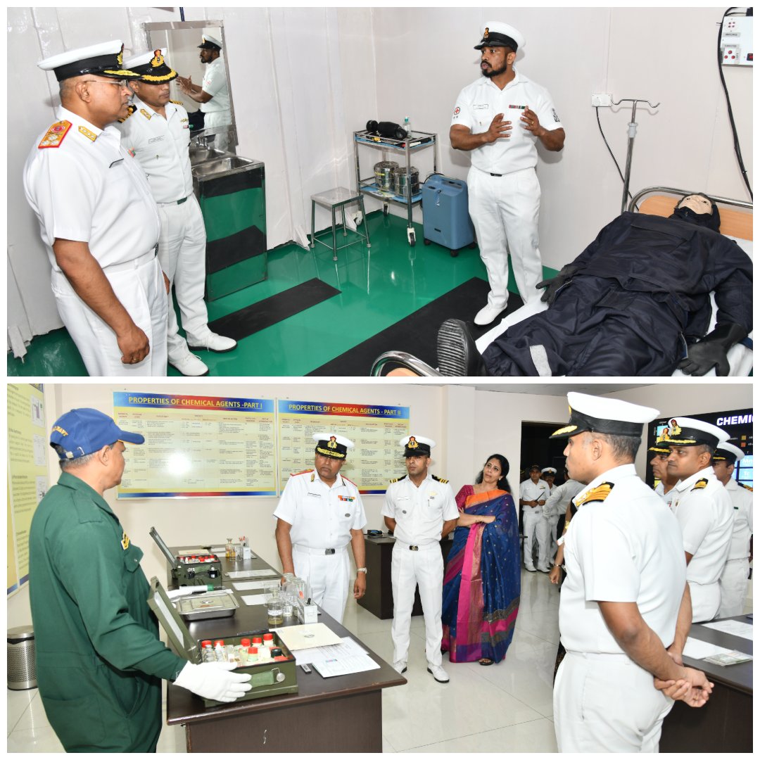 IN_INSShivaji's tweet photo. ⚓ DGMS (Navy) Visits Station Lonavla
Surg Vice Adm Shankar Subramanian, #DGMS (Navy), visited Station Lonavla on 21 Jul 26. The Admiral reviewed healthcare infrastructure and ongoing medical initiatives at INHS Kasturi, assessed future development plans, and interacted with medical personnel. 🏥
The Admiral also visited @IN_INSShivaji and NBCD School, where he was briefed about various training and administrative facilities, reaffirming the Indian Navy's unwavering commitment to professional excellence, operational readiness, and mission readiness. 🇮🇳⚓
#TrainingExcellence
#FutureReady
#OperationalReadiness