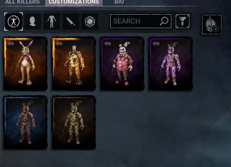 GOREJ1RA's tweet photo. in today's patch bhvr accidentally removed blighted Springtrap from the game https://t.co/uP4kNCaK6g