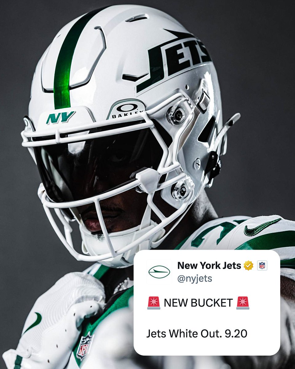SportsCenter's tweet photo. The Jets are looking clean for their white out 🥶

(via @nyjets) https://t.co/kZJPE7P8p8