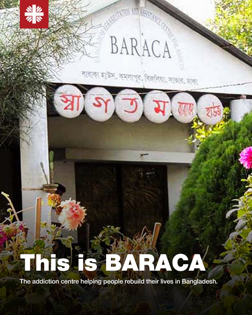 iamCARITAS's tweet photo. This is BARACA.

A rehabilitation centre providing treatment, rehabilitation and care for people affected by addiction, supported by Caritas Bangladesh.

The centre has received its sixth national award, recognising its commitment to recovery, dignity and hope.

#Caritas https://t.co/i6ztk1WocG