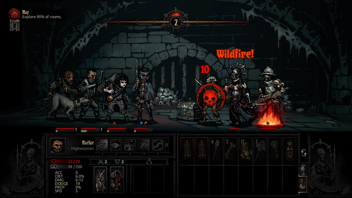 Wario64's tweet photo. Darkest Dungeon: The Fire's Edge DLC releasing Aug 18 (DLC for the first game) https://t.co/Mf5b7uLy9k https://t.co/nJVabNwCm2