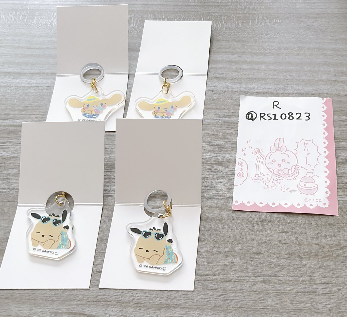 RSl0823's tweet photo. 【交換】サンリオ サンリオキャラクターズ 日焼けシリーズ サマーバケーション 100均 ダイソー

譲:マーカーチャームシナモン2、ポチャッコ2
缶バッジクロミ
求:マーカーチャームマイメロ1、プチ巾着マイメロ1、フラットポーチマイメロ♾️

郵送希望です。
検索からもお声掛けください。 https://t.co/VTUzTM9zCI