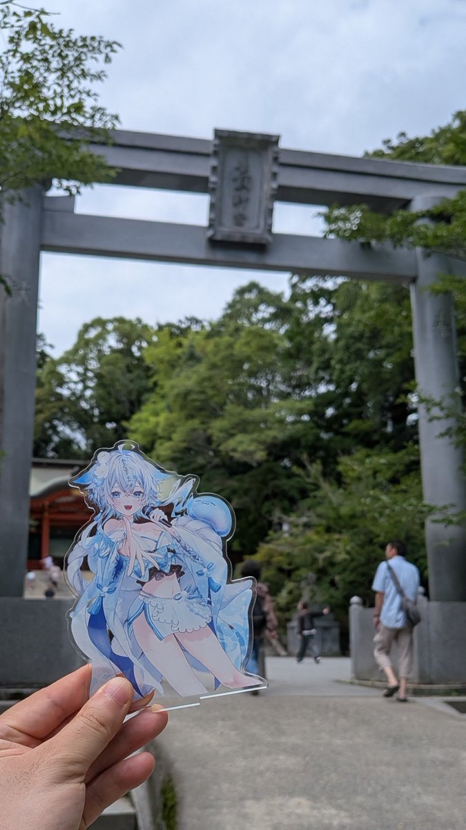 Kinolookonly's tweet photo. 土曜日に思い立って小旅行。
鹿島神宮と香取神宮へ。

紺ちゃんは和装なので、神社にも合います😊

東国三社巡りは、息栖神社が残ってるので、また秋に行こうかな😌
#うら飯紀行 
#うら飯紺汰 https://t.co/CDcCJE688a