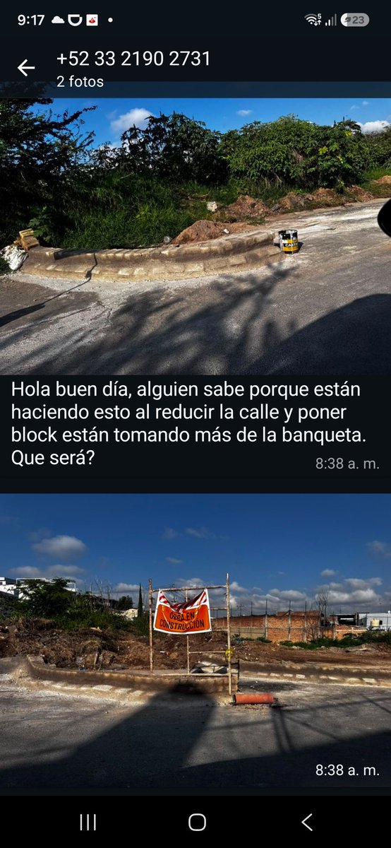 yonlizalde's tweet photo. @ZapopanGob  vecinos de la colonia Hogares de Nuevo México, construyen un borde sobre la calle 16 de septiembre, que obstaculiza la mitad de la vía. https://t.co/D89fTLOjkg
