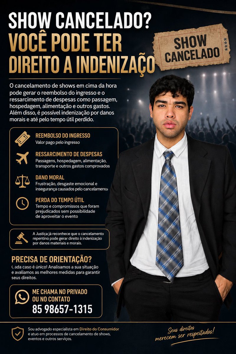 samucx2's tweet photo. @darcypoeisy Pessoal, sou advogado especialista em Direito do Consumidor. Se quiser analisar seu caso, me chama no privado ou no WhatsApp: (85) 98657-1315. https://t.co/xdKjp7mCqi