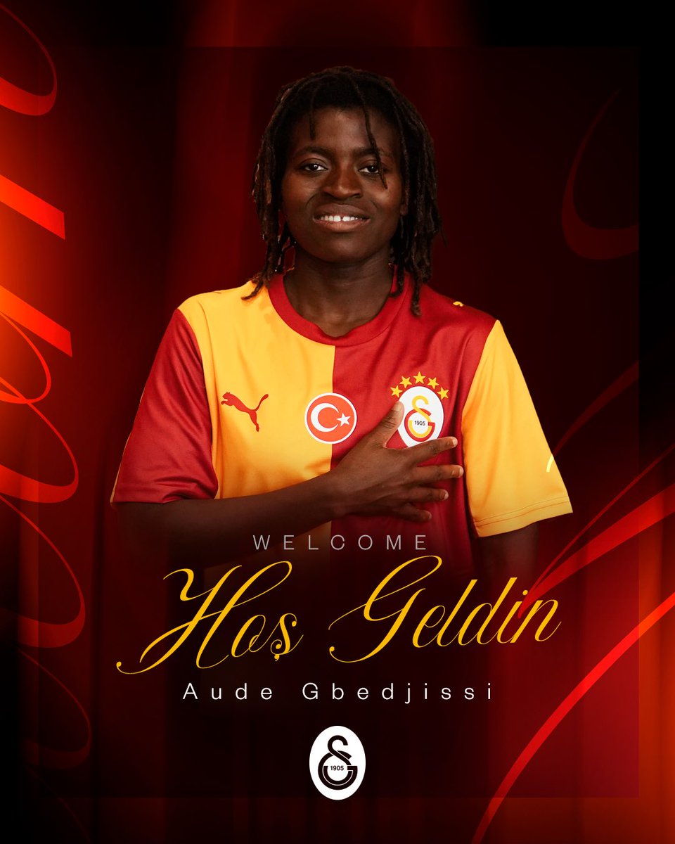 kadinfutbolGS's tweet photo. Hoş geldin Aude Gbedjissi! 💛❤️

Galatasaray Kadın Futbol Takımımız, Benin Kadın Milli Takımı'nın hücum oyuncusu Aude Gbedjissi ile sözleşme imzaladı.

🔗 https://t.co/9r2uyBNj3a https://t.co/W5kYz74jm5