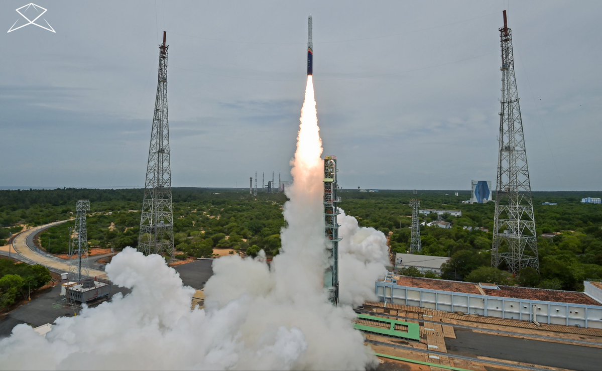 SkyrootA's tweet photo. We’ve come back to these views more times than we can count. 🚀

On 18th July, Vikram-1 lifted off the First Launch Pad at Sriharikota — and India became the third country in the world with private orbital launch capability.

Mission Aagaman is a grand success — and only the beginning.

#MissionAagamanInAction #Vikram1