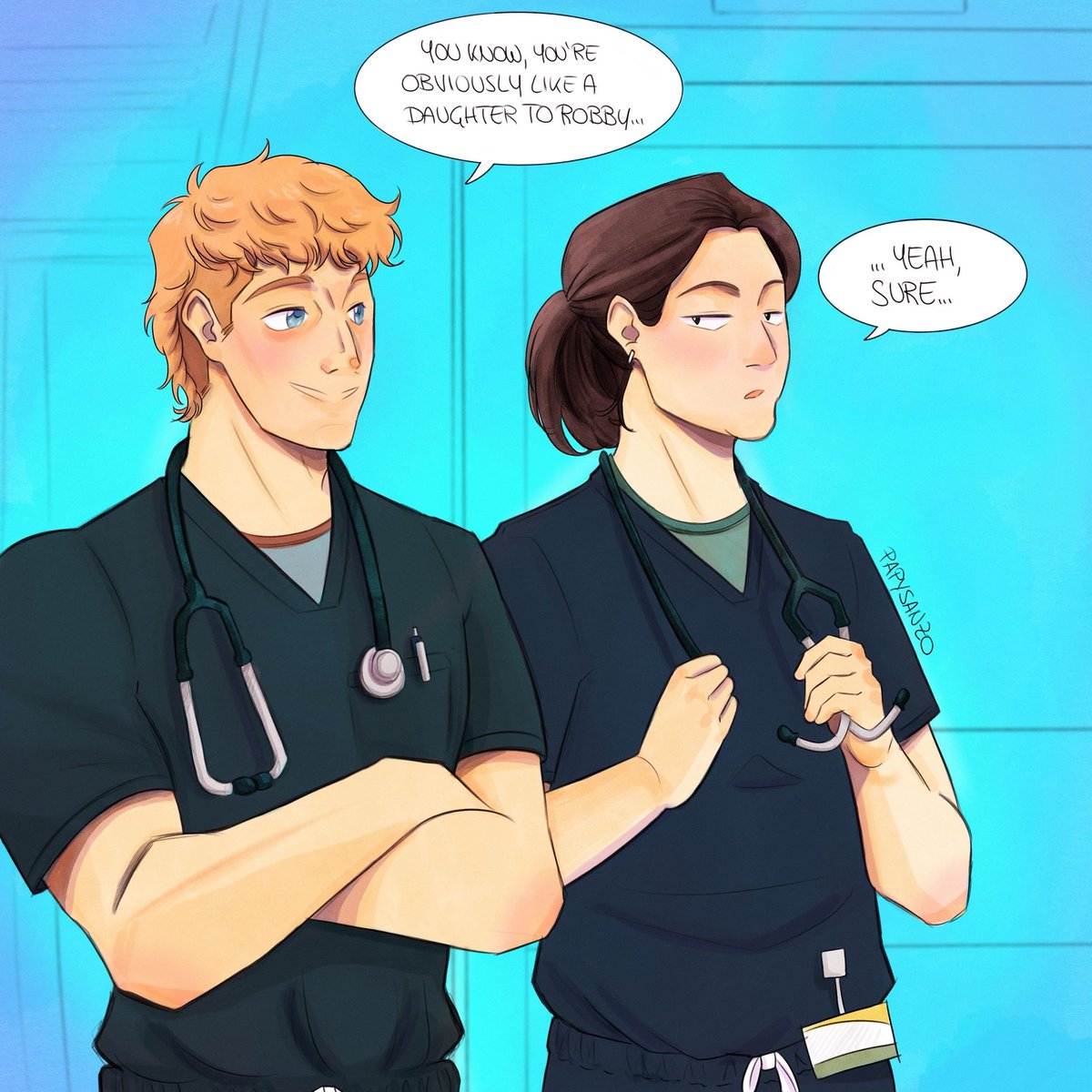 PapySanzo's tweet photo. #hucklerobby I think Dennis and Trin would have shenanigans like this 🤣 https://t.co/sKhvV91EnK