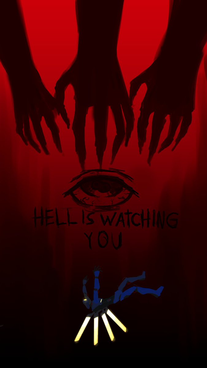 NULL_HORIZON24's tweet photo. HELL IS WATCHING YOU | ULTRAKILL
#2d #art #ultrakill https://t.co/dtaHw4q3Uk