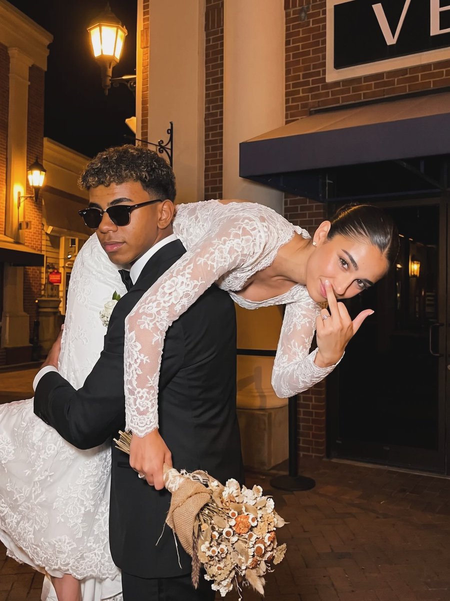 PakistaniArt's tweet photo. Did 19-year-old FC Barcelona star Lamine Yamal quietly get married after winning the World Cup? 💍

Viral photos of him and Inés García Santos in wedding attire are completely AI-generated deepfakes spreading across TikTok &amp; Instagram.

Read in detail: https://t.co/dIJC8bsD42 https://t.co/rmG0UG0Rz6