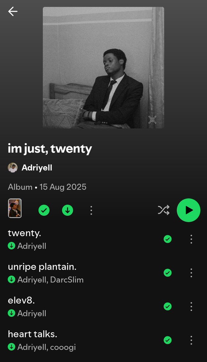 a_driyell's tweet photo. If you're a fan of hip hop, and your looking for new artists to get into, you should definitely listen to this mixtape.
It's called "I'm just twenty".
I wrote it about the struggles of getting older and trying to cope with the expectations of it 🙂‍↕️💿

https://t.co/vZNhbu334f https://t.co/nsoevq950F